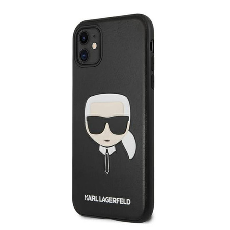 Karl Lagerfeld Silicone Ikonik Karl`s Head - Etui iPhone 11 (czarny)